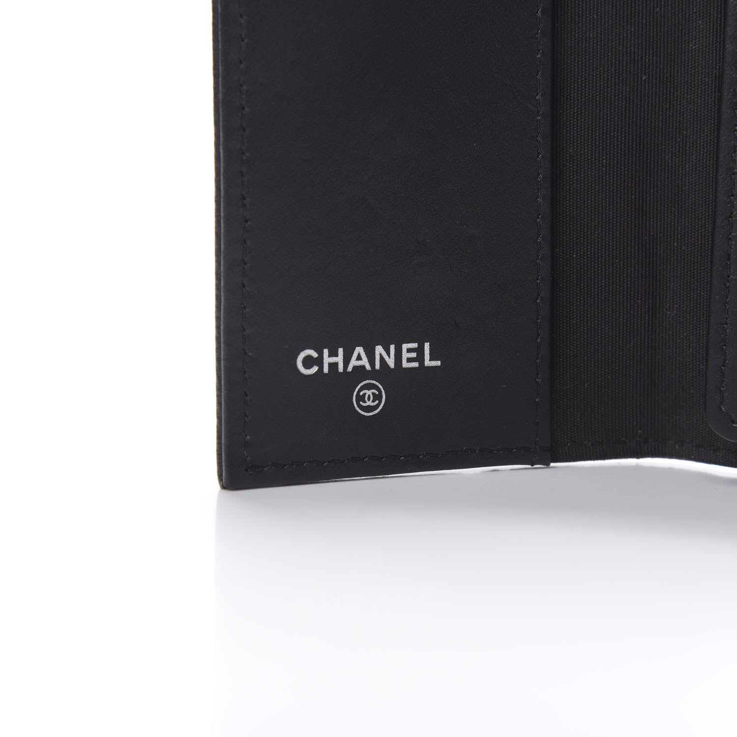 Chanel Goatskin Camellia Embossed 4 Key Holder Black 6 of 11