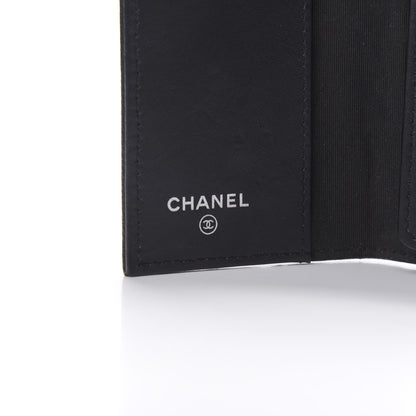 Chanel Goatskin Camellia Embossed 4 Key Holder Black 6 of 11