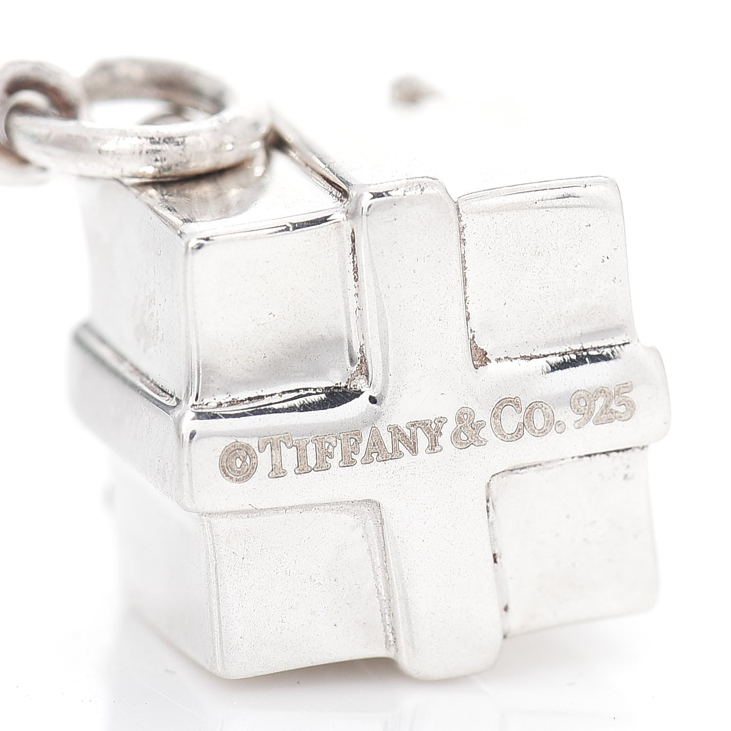 Tiffany Sterling Silver Box Charm Pendant 3 of 3