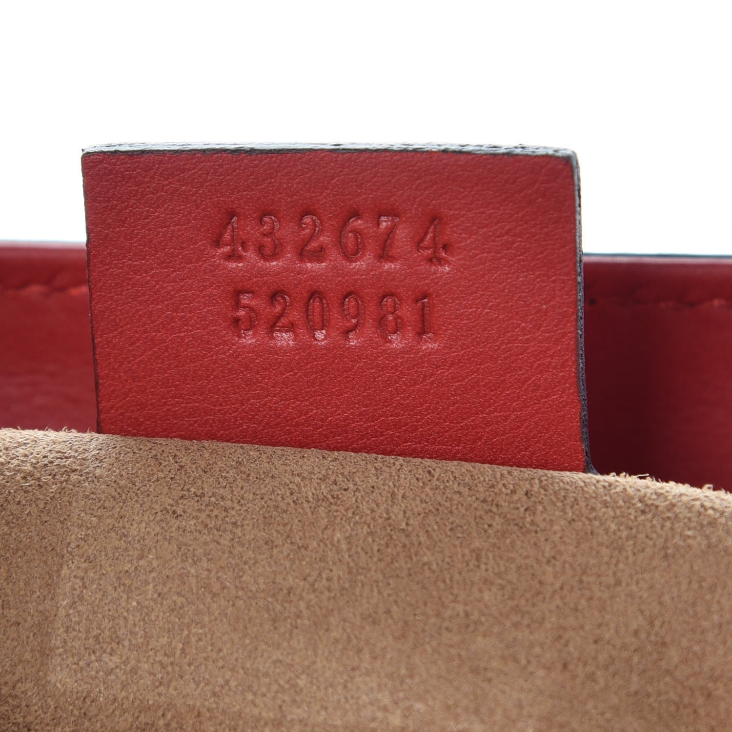 Gucci GG Supreme Monogram Calfskin Medium Padlock Top Handle Bag Beige Hibiscus Red New Rosette 7 of 7