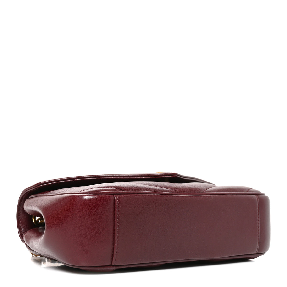 Lambskin Chevron Quilted Small Loulou Rouge Cabernet