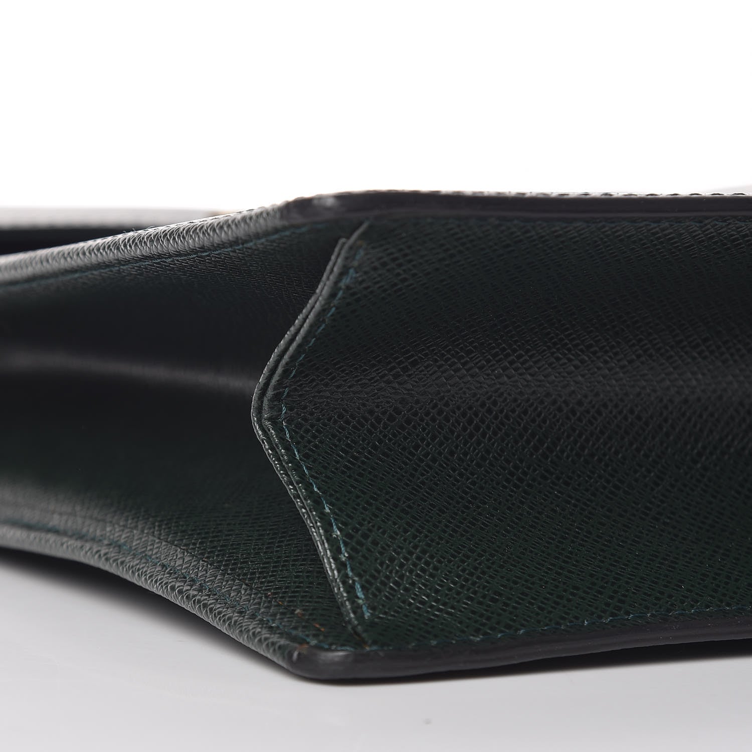 Louis Vuitton Taiga Serviette Khazan 1 Soufflet Briefcase Vert 6 of 13