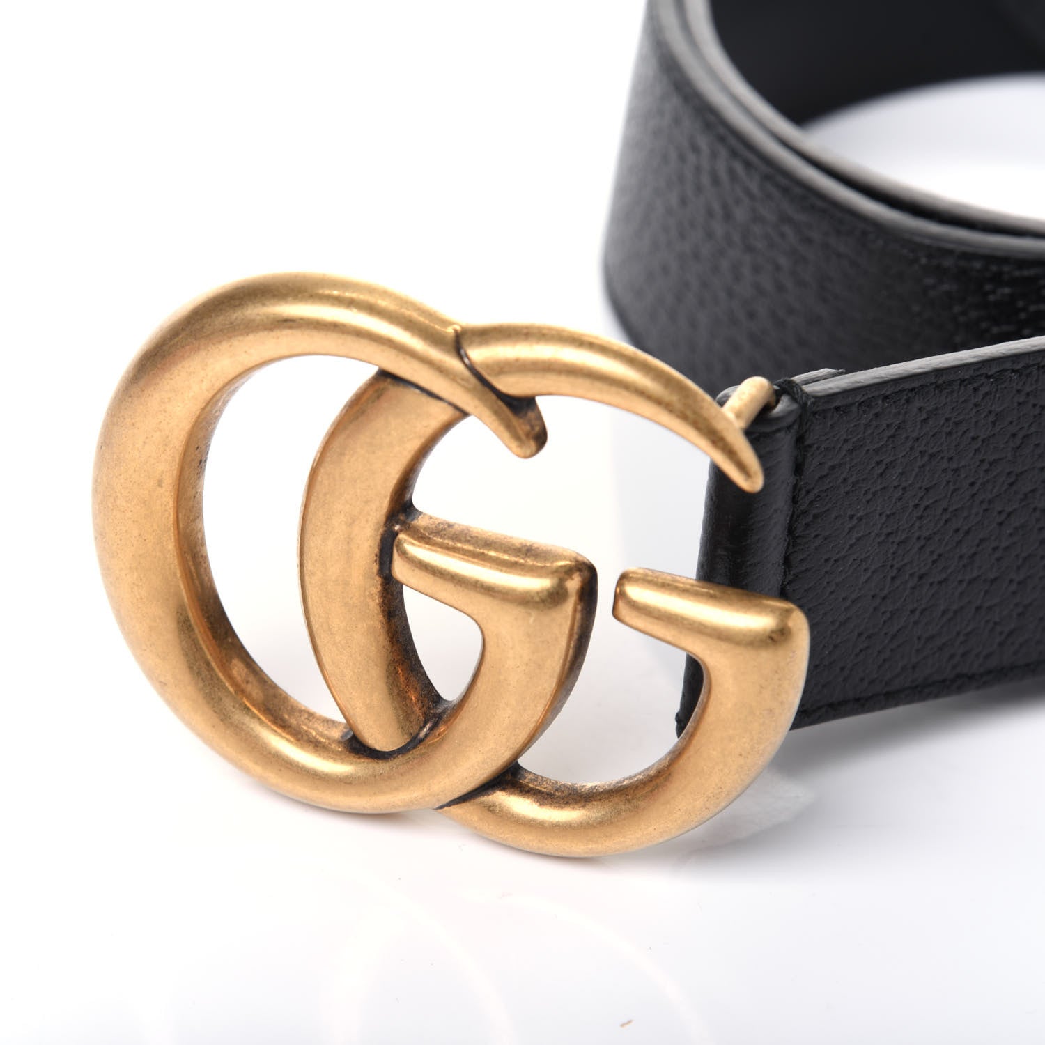 Gucci Textured Calfskin Double G 40mm Belt 85 34 Black 4 of 8