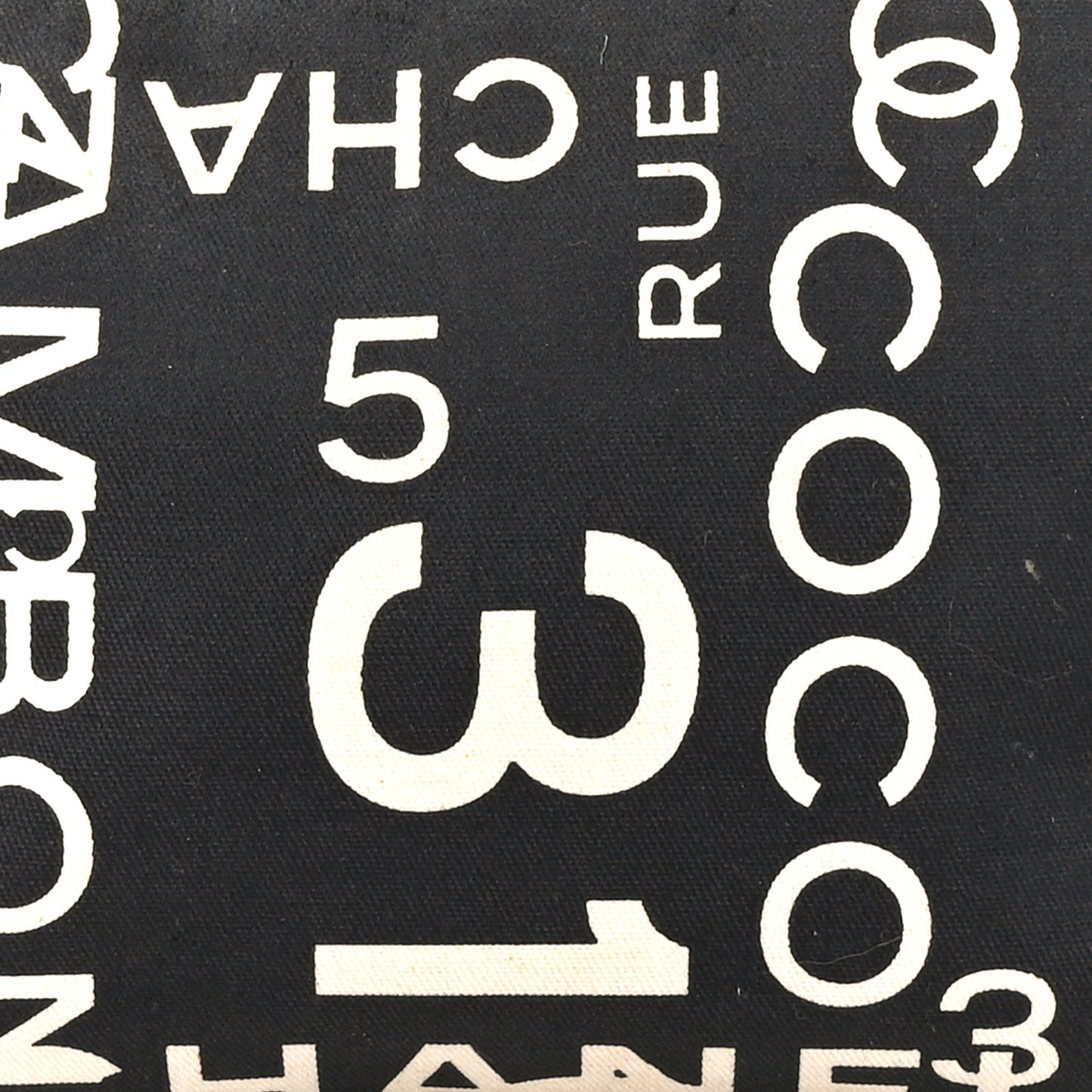 Canvas 31 Rue Cambon Cosmetic Pouch Black