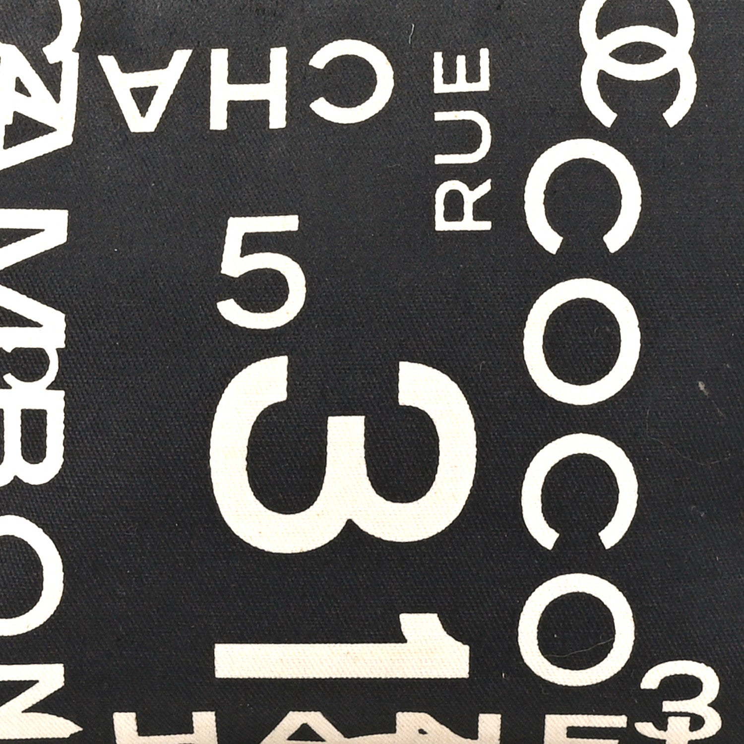 Chanel Canvas 31 Rue Cambon Cosmetic Pouch Black 8 of 10