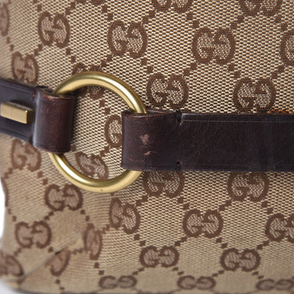 Gucci Monogram Calfskin Tote Dark Brown 10 of 19