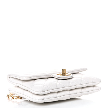 Chanel Shiny Caviar Pick Me Up Flap Belt Bag White 4 of 10