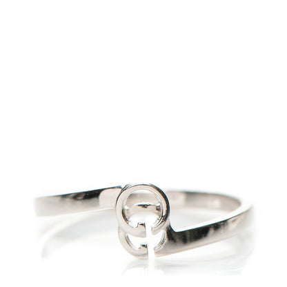 Gucci 18K White Gold Running G Ring 7.5 1 of 6
