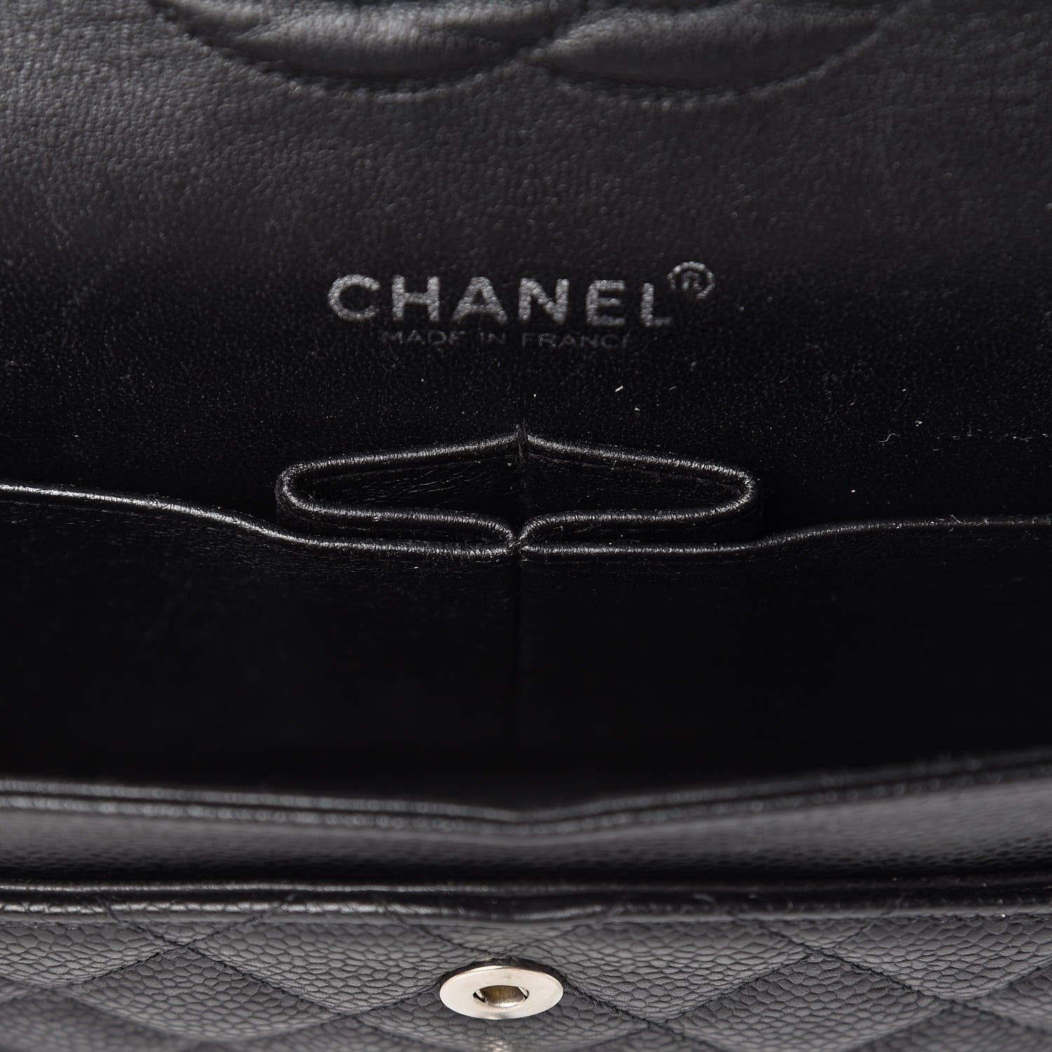 Chanel Caviar Quilted Medium Double Flap Black 21 of 25