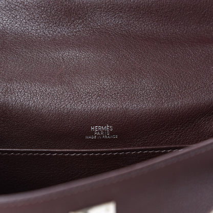 Hermes Evergrain Kelly Pochette Clutch Havane 8 of 10