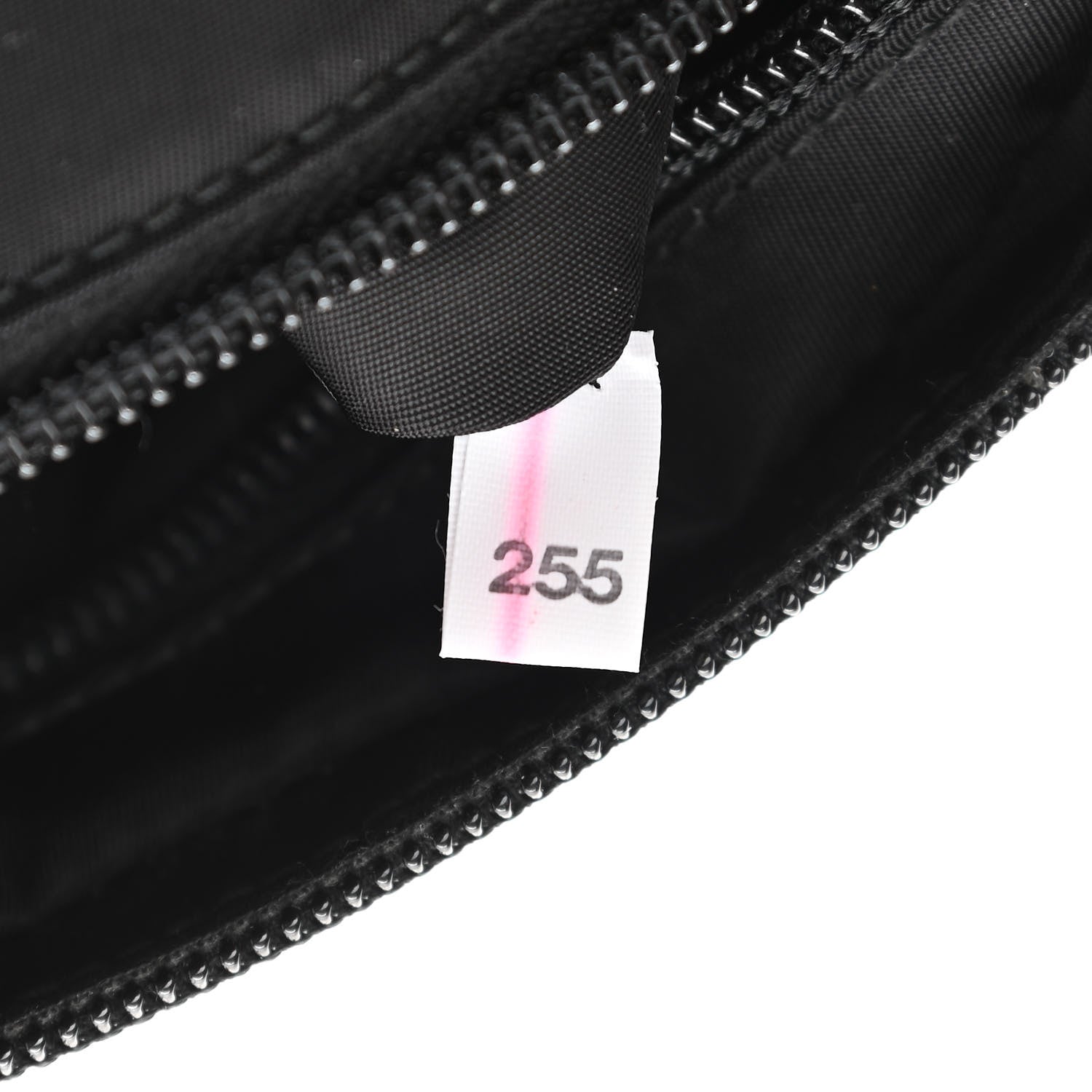 Prada Tessuto Nylon Studded Belt Bag Black White 7 of 10