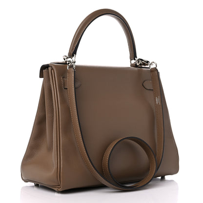 Hermes Evercolor Kelly Retourne 28 Beige De Weimar 3 of 12
