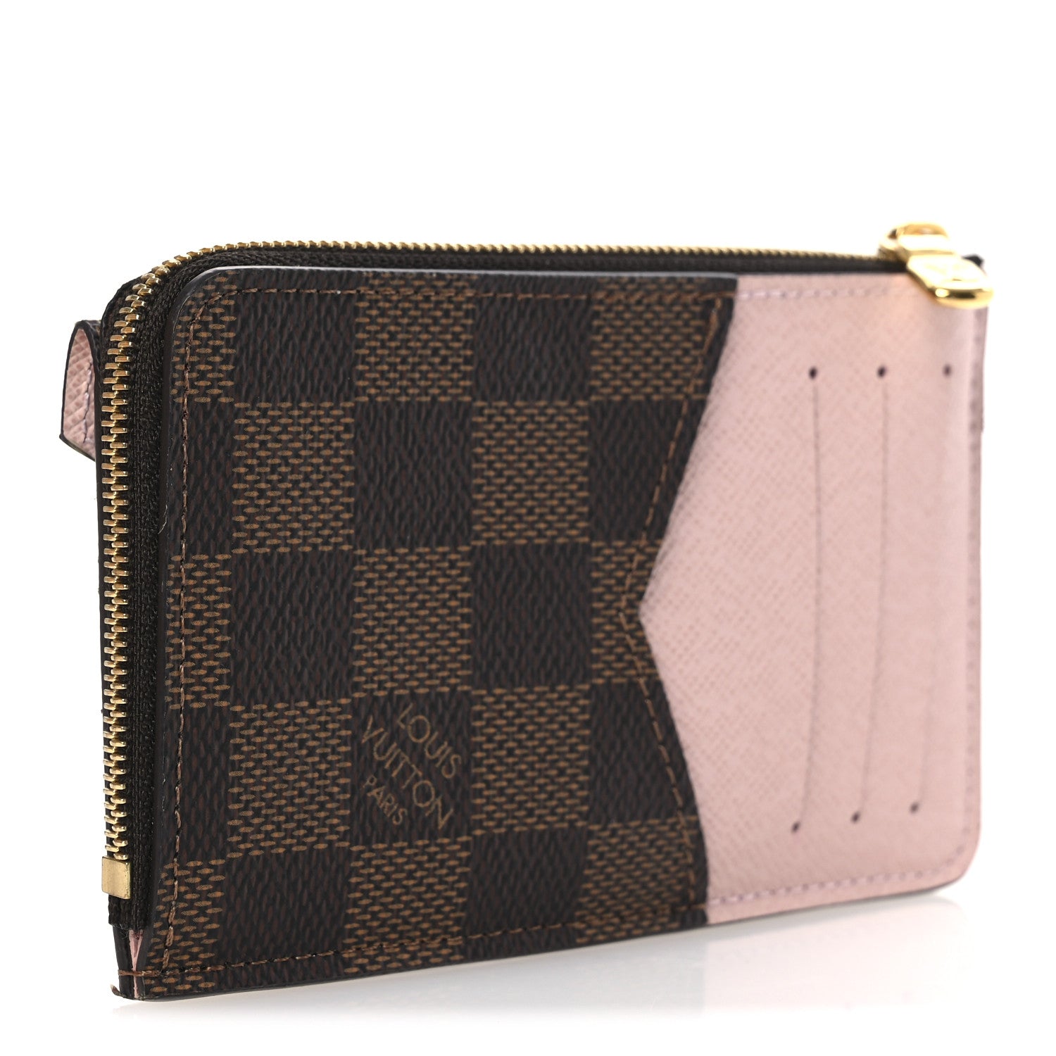 Louis Vuitton Damier Ebene Recto Verso Card Holder Rose Ballerine 3 of 8