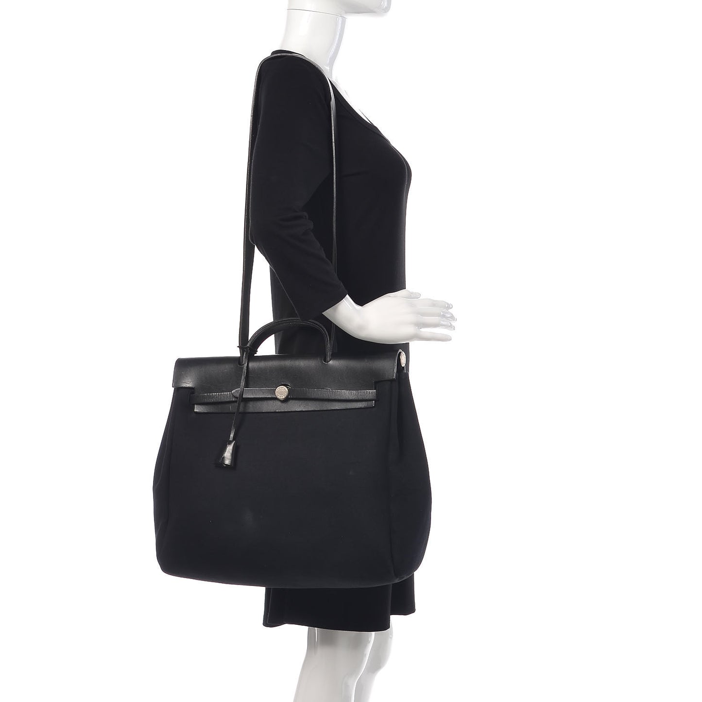 Toile Vache Calfskin Herbag 39 MM Black