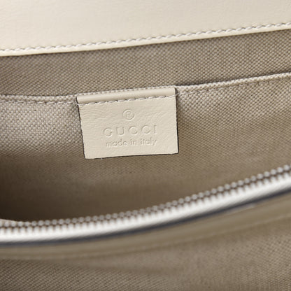 Gucci Calfskin Bamboo Web Medium Dionysus Top Handle Bag White Blue Hibiscus Red 5 of 9