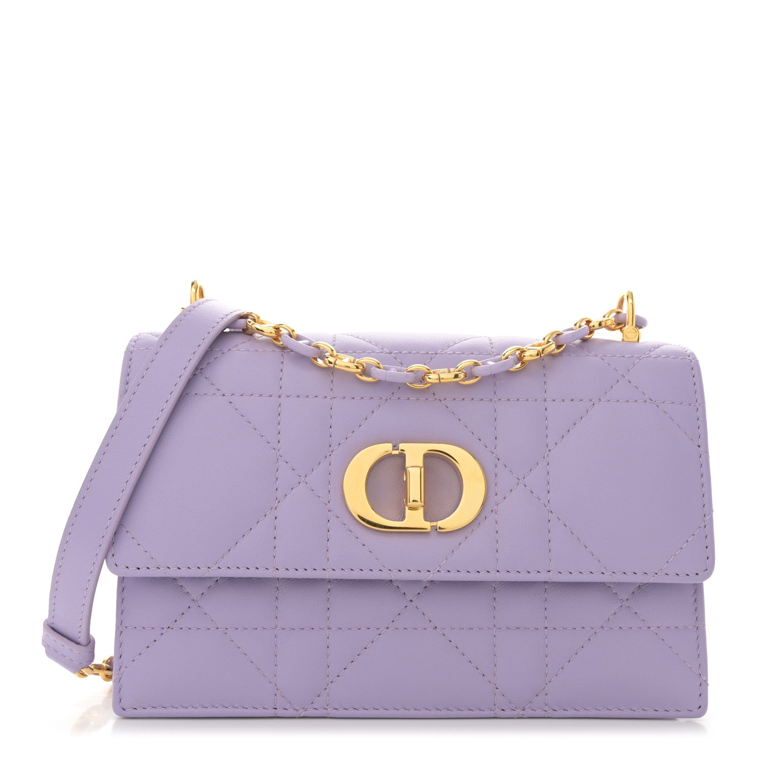 Christian Dior Lambskin Macrocannage Mini Miss Caro Bag Lilac 1 of 13