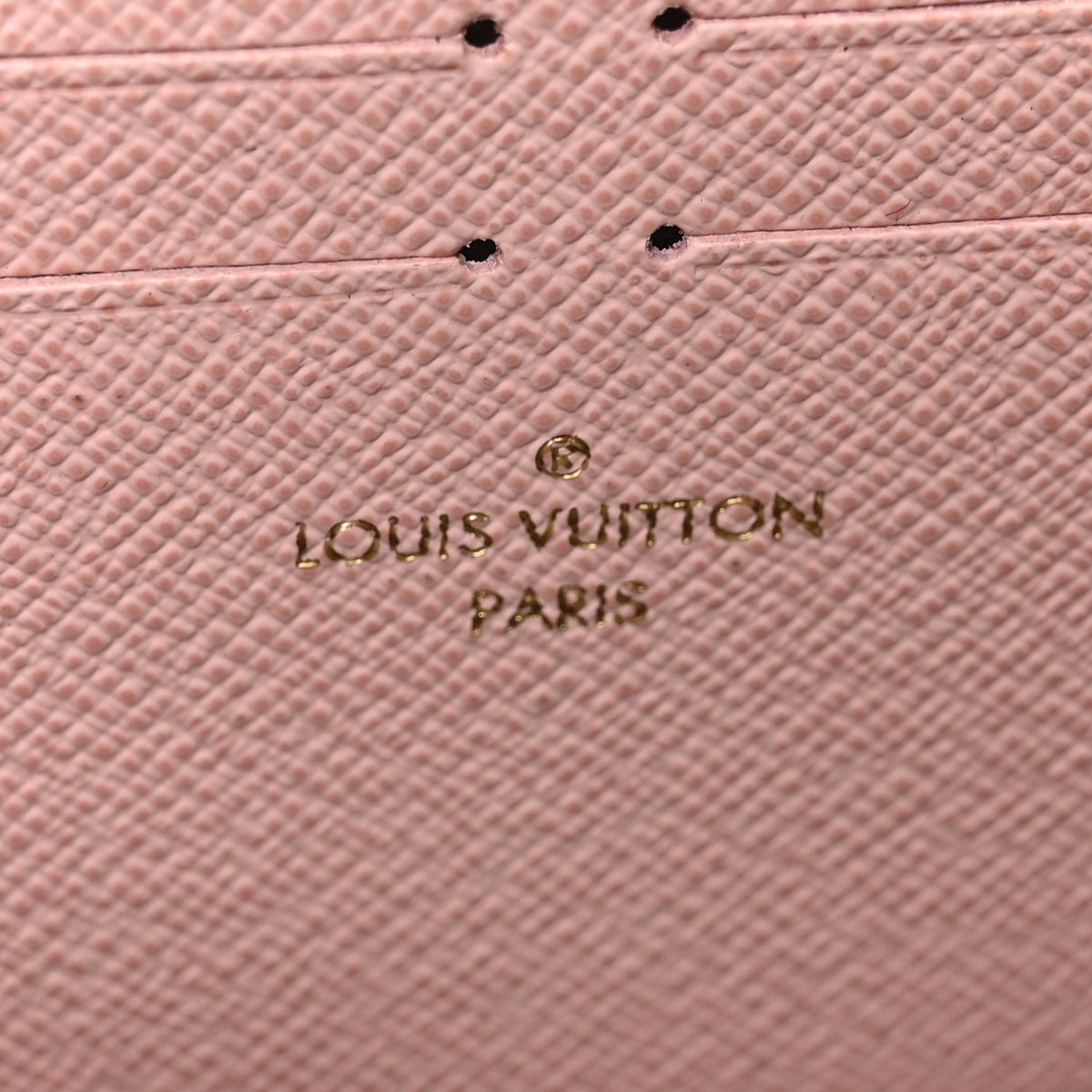 Monogram Clemence Wallet Rose Ballerine
