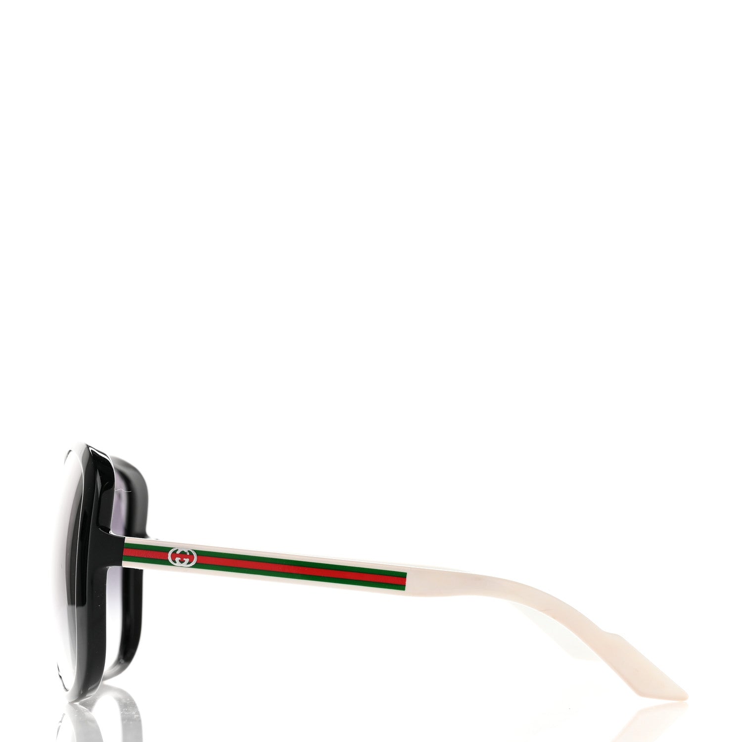 Gucci Oversized Web Sunglasses GG3157/S Black White 3 of 7