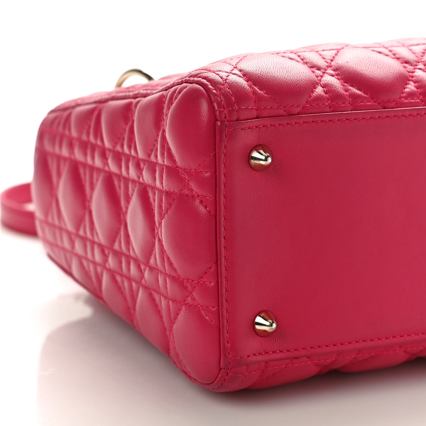 Lambskin Cannage Medium Lady Dior Pink