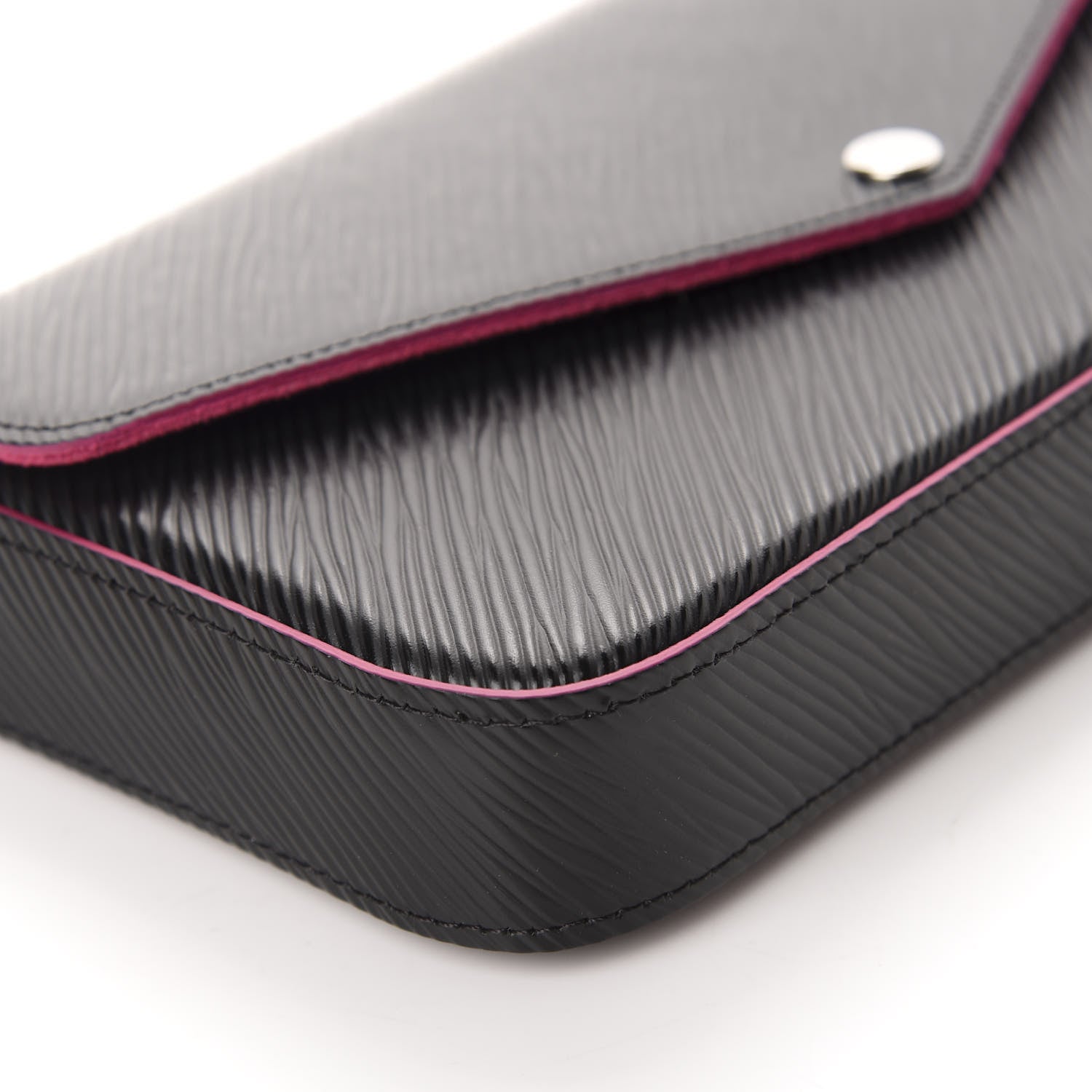 Louis Vuitton Epi Pochette Felicie Black Hot Pink 6 of 12