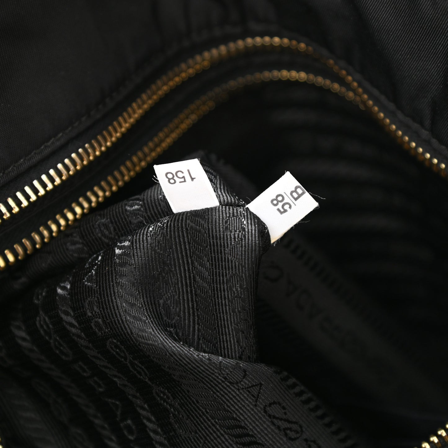 Nylon Vela Baby Bag Black