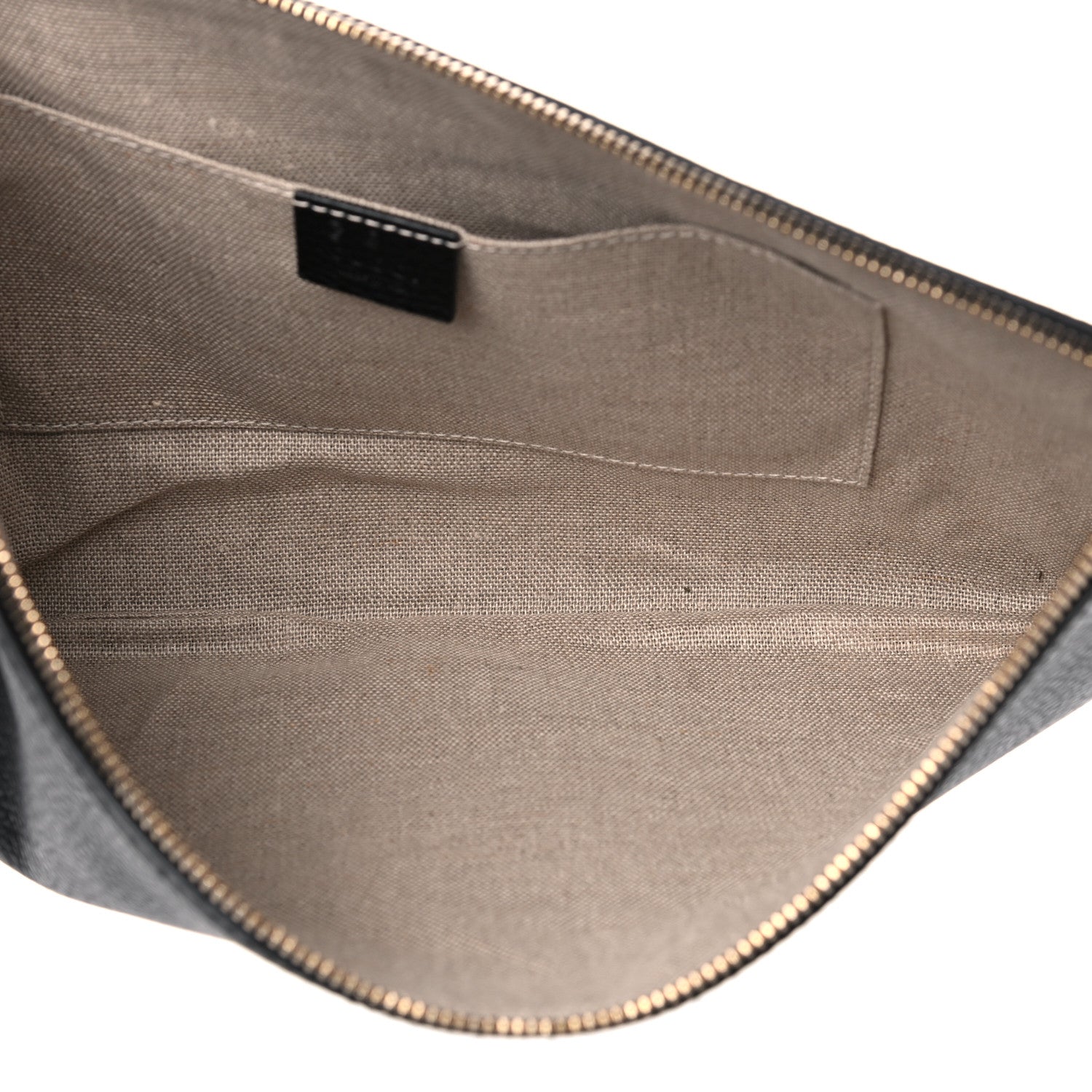 Gucci Pebbled Calfskin Large Bamboo Clutch Black 5 of 8