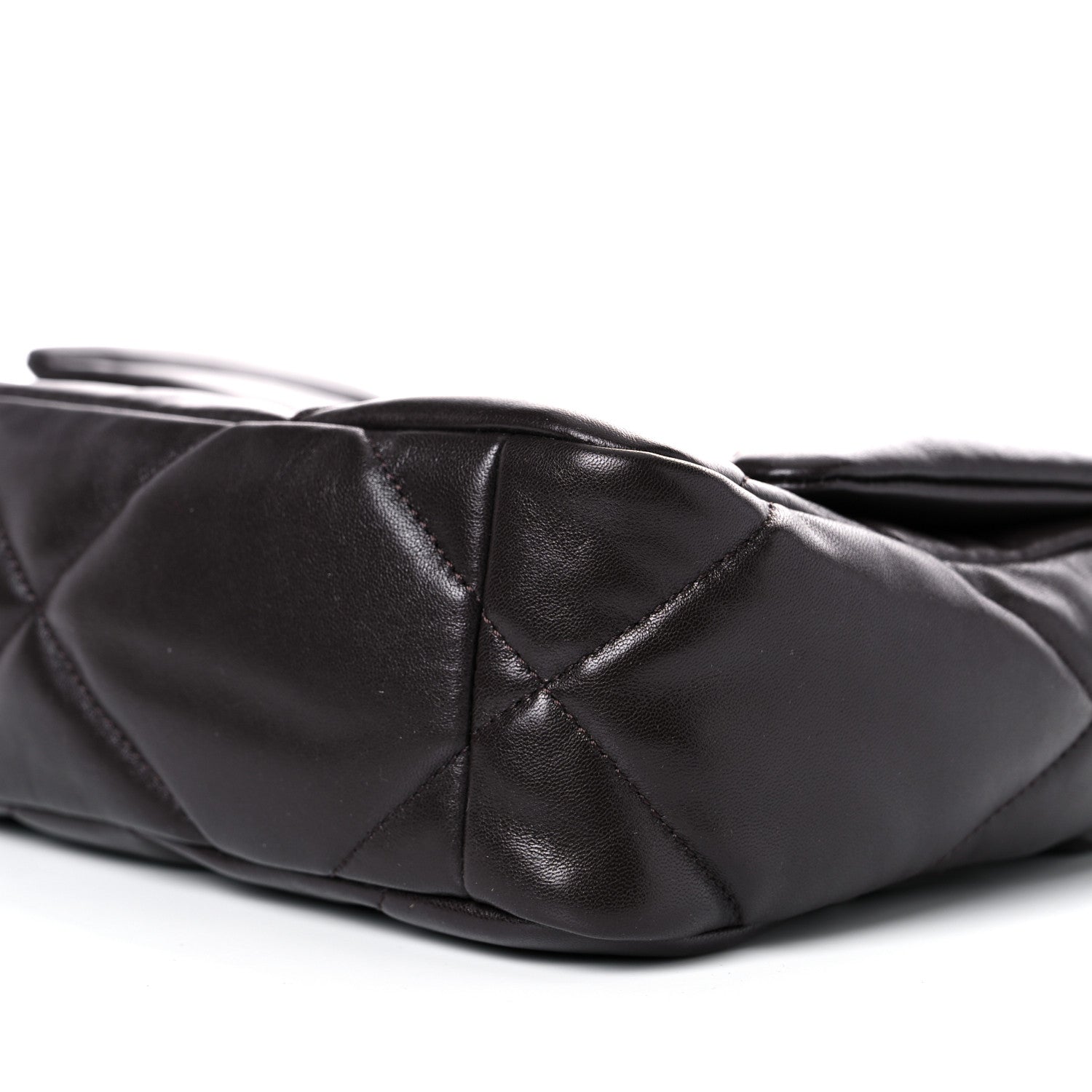 Chanel Lambskin Quilted Medium Chanel 19 Flap Dark Brown 9 of 10