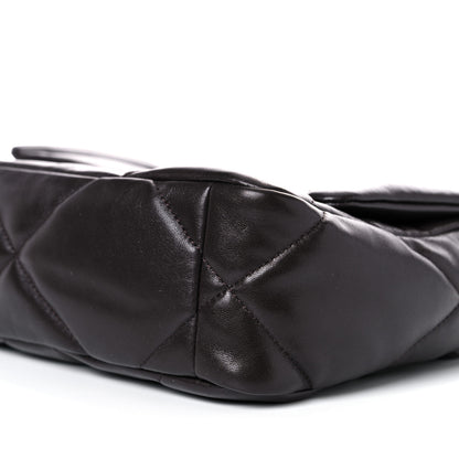 Chanel Lambskin Quilted Medium Chanel 19 Flap Dark Brown 9 of 10