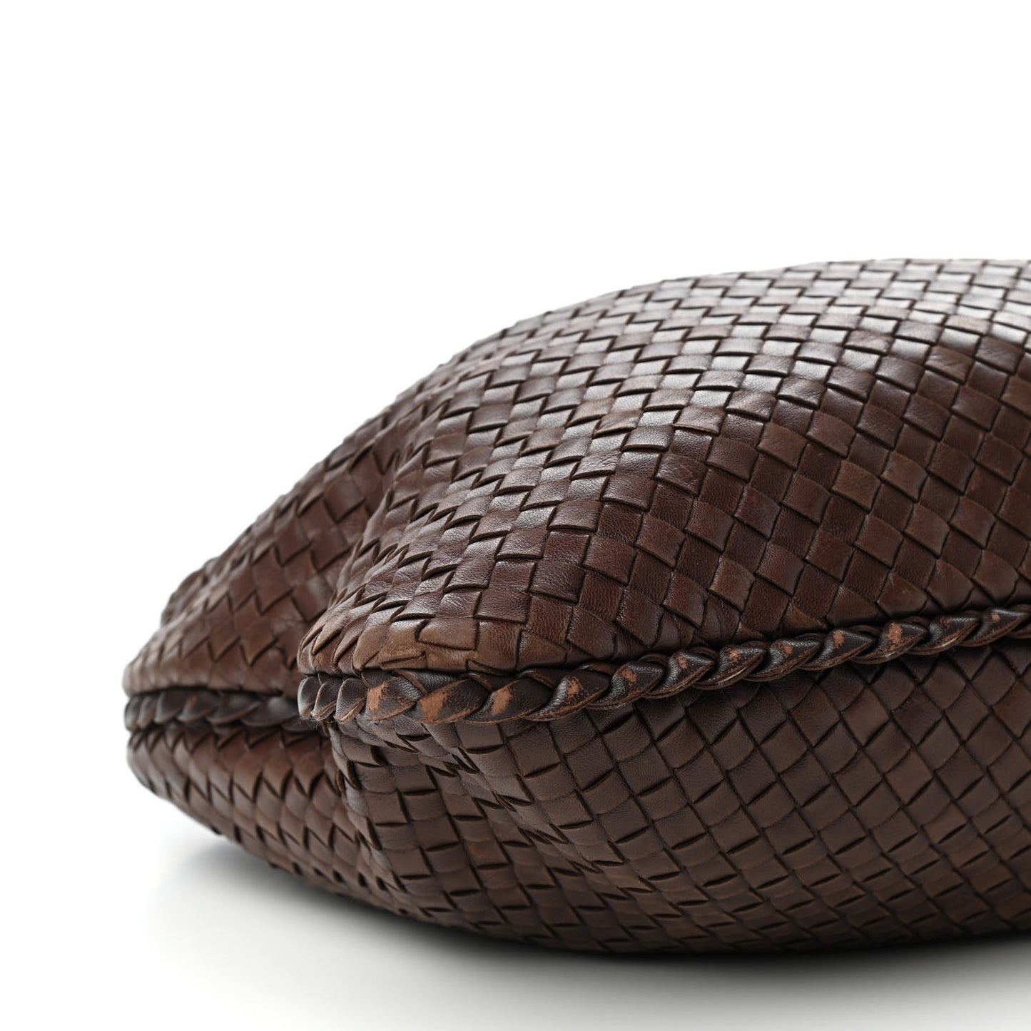 Nappa Intrecciato Large Veneta Hobo Ebano
