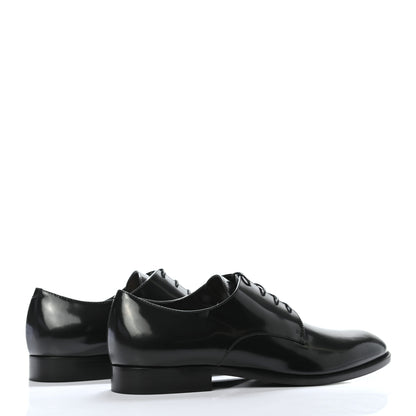 Christian Dior Patent Lace Up Oxford Loafers 38 Black 4 of 8