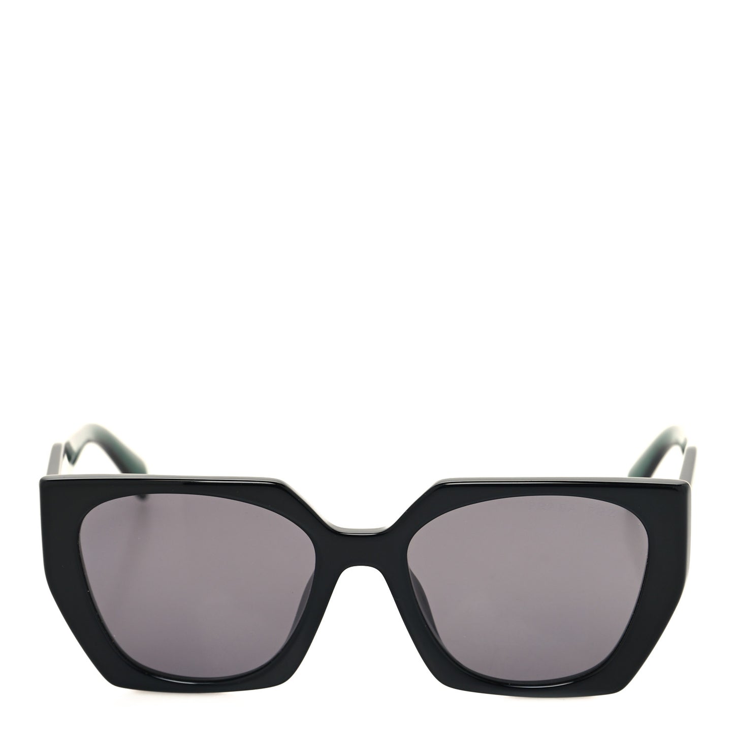 Acetate Marble Effect Geometric Sunglasses SPR 15W Black Green