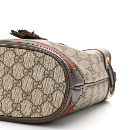 Gucci GG Supreme Monogram Web Small Ophidia Bucket Bag Brown 10 of 10