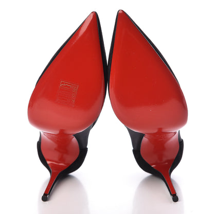 Christian Louboutin Veau Velours Rete Galativi 100 Pumps 36 Black 5 of 8
