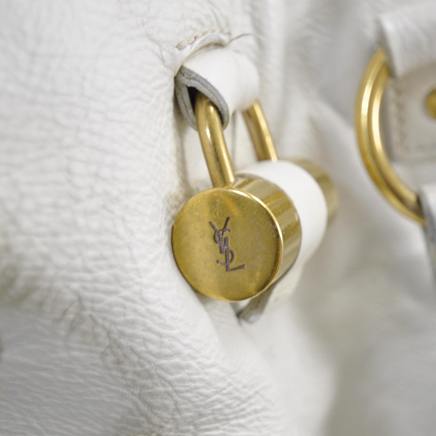 Saint Laurent Leather Large Muse Ivory 12 of 12