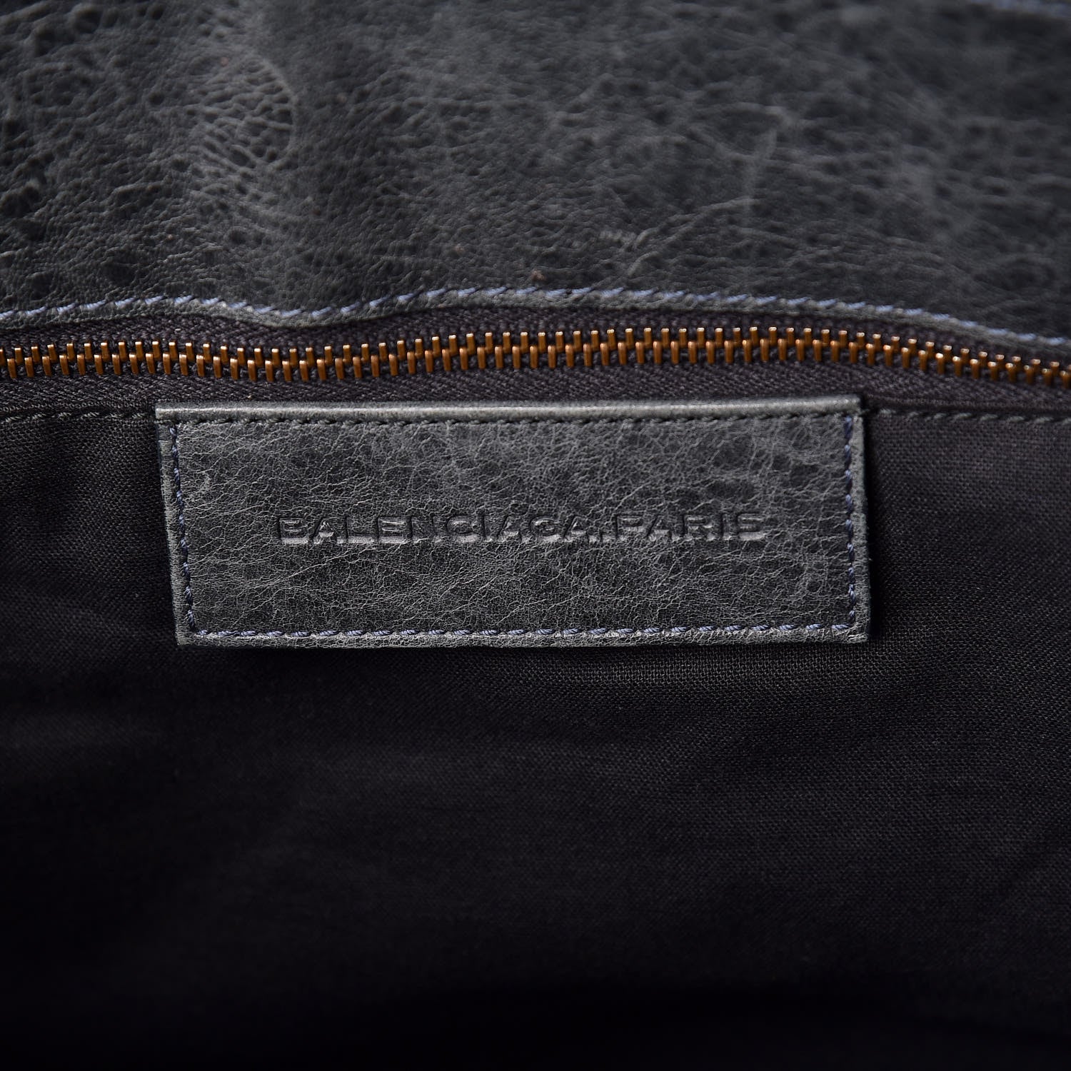 Balenciaga Agneau Classic Hardware Folk Messenger Anthracite 6 of 9