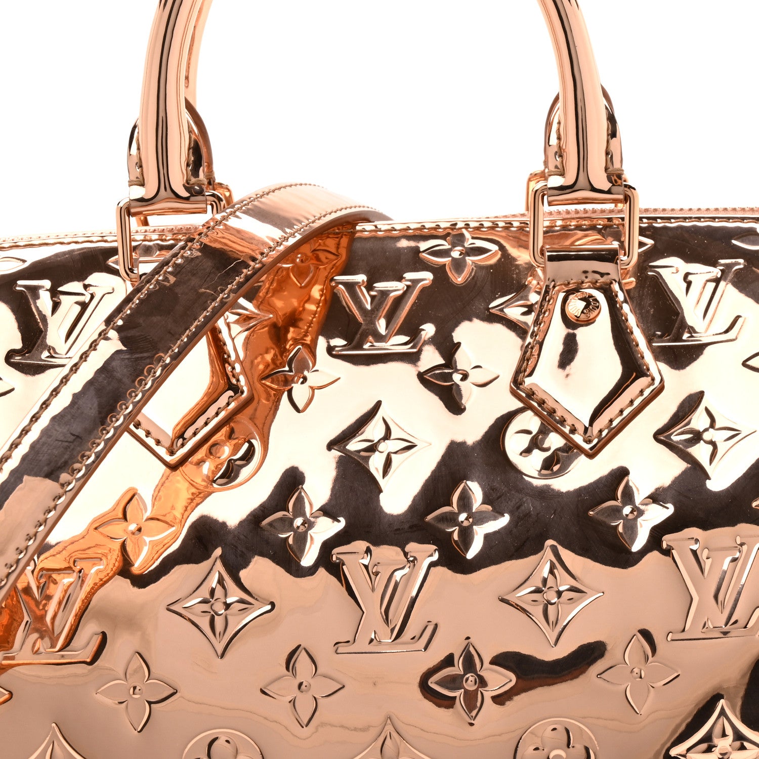 Louis Vuitton Monogram Miroir Speedy Bandouliere 25 Copper 1830445