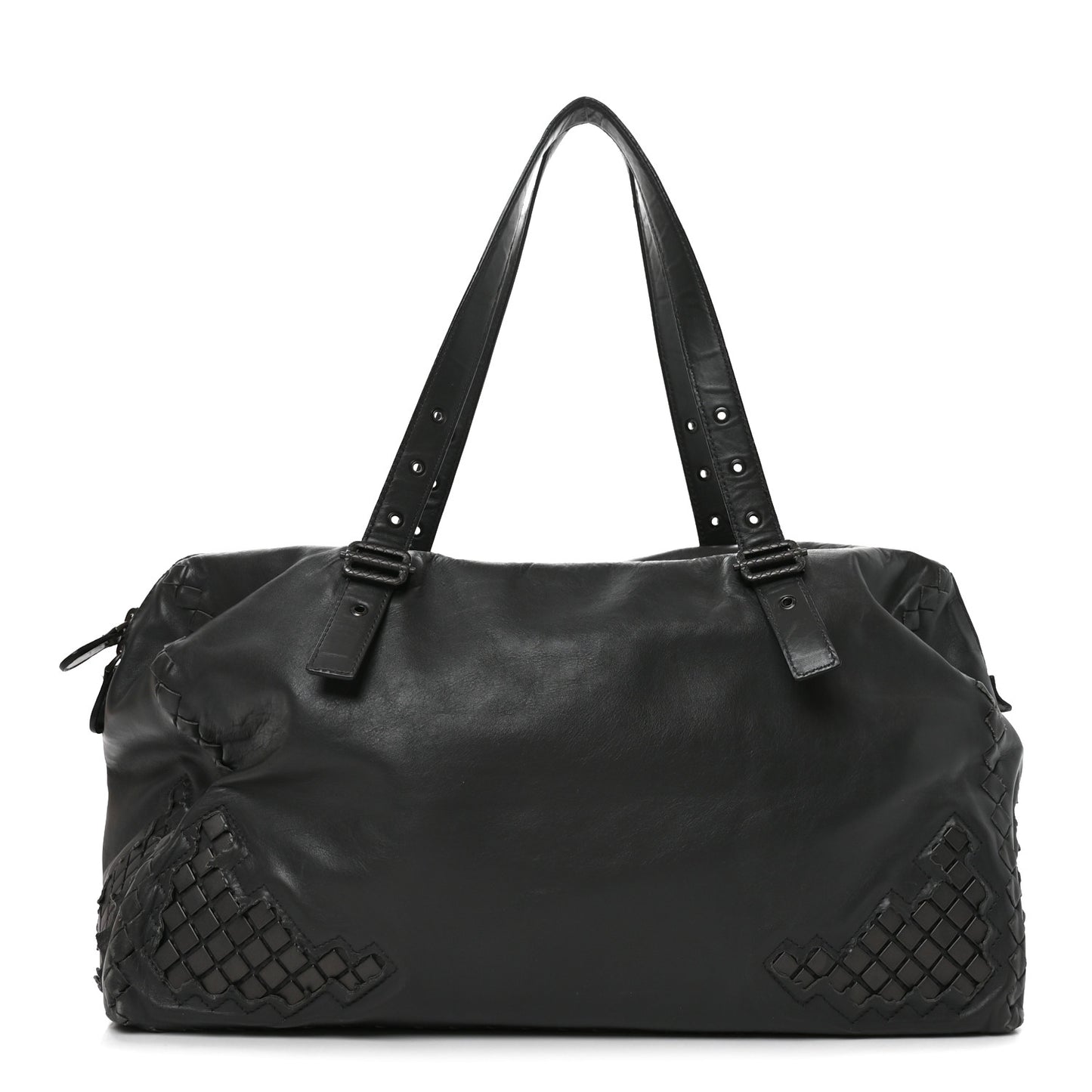Nappa Intrecciato Montaigne Rings Bag Grey