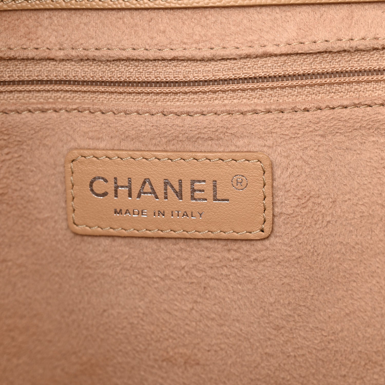 Chanel Caviar Small Studded Deauville Tote Beige 6 of 13