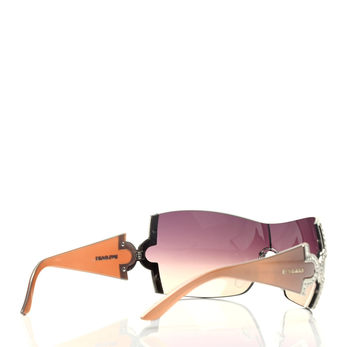 Crystal 651-B Sunglasses Tan Purple