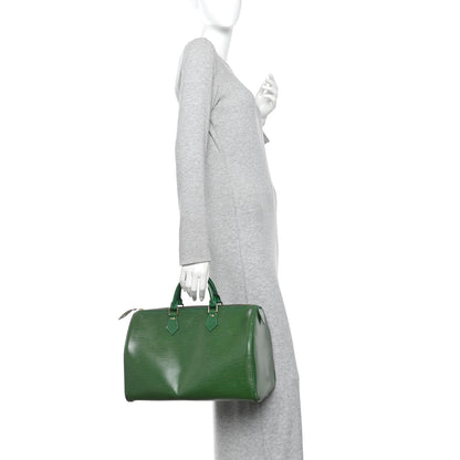 Louis Vuitton Epi Speedy 35 Borneo 2 of 11