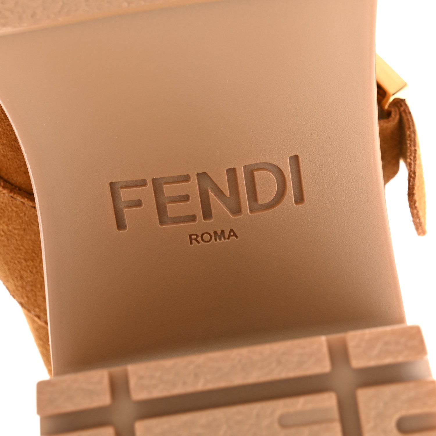 Fendi Suede Shearling Clogs 39.5 Caramel Milk 7 of 9
