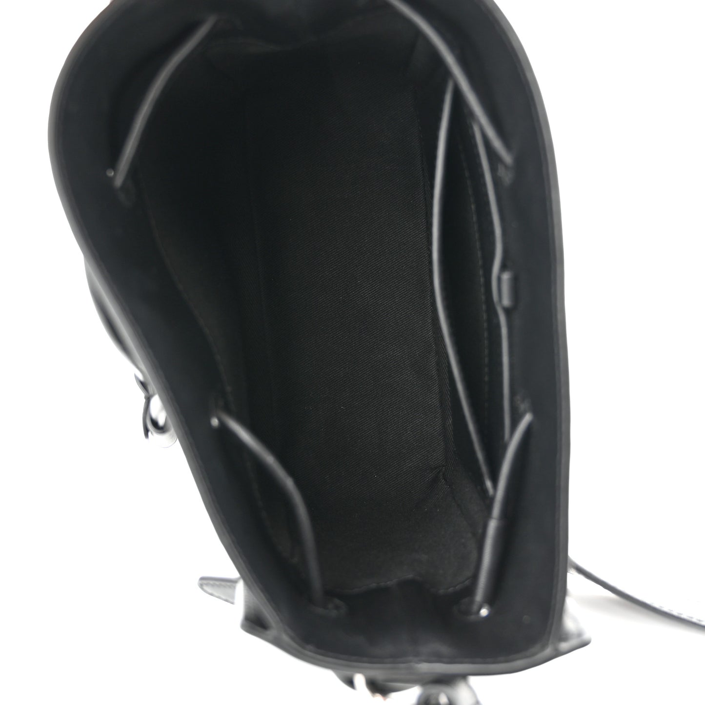Smooth Calfskin Mini Soleil Bucket Bag Black