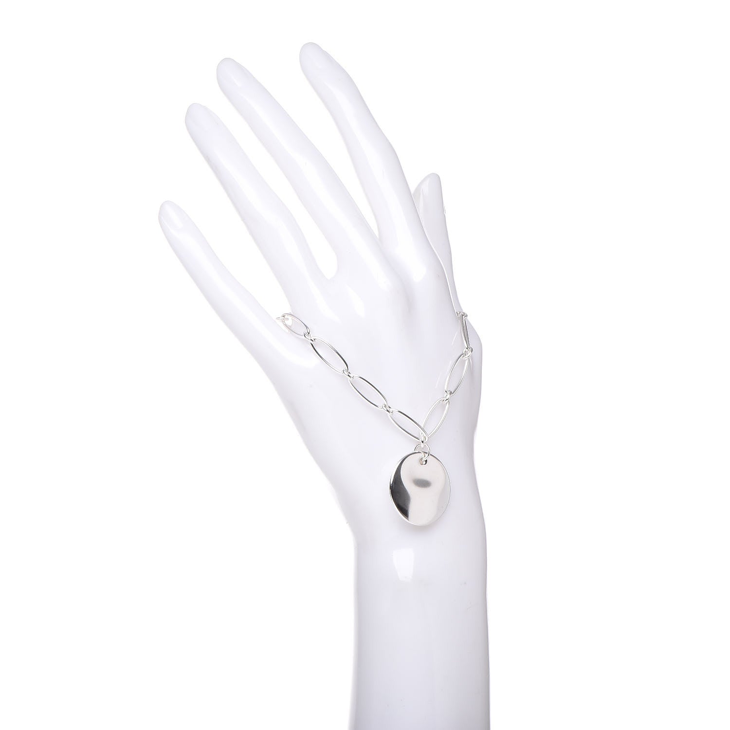 Tiffany Sterling Silver Elsa Peretti Disk Bracelet 2 of 5