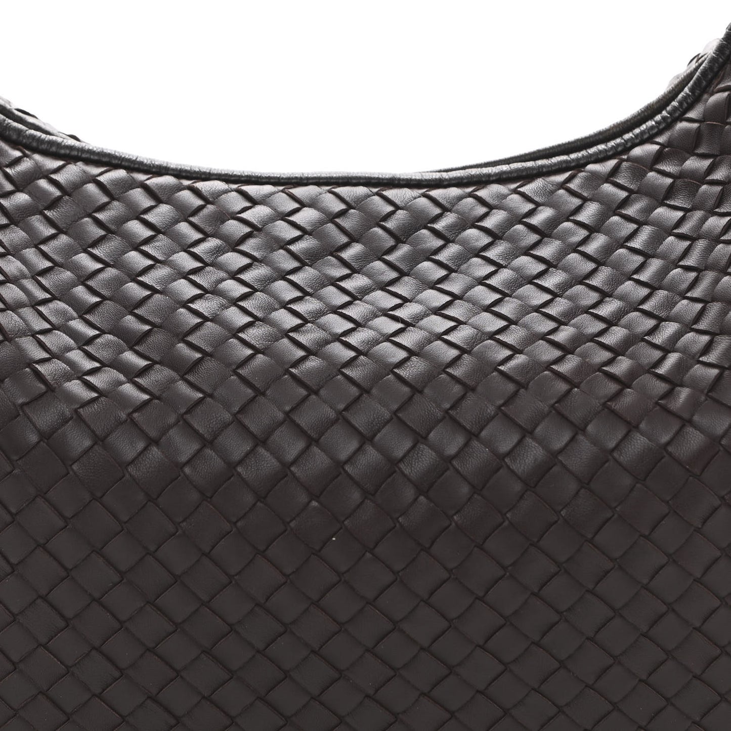 Nappa Intrecciato Large Veneta Hobo Ebano