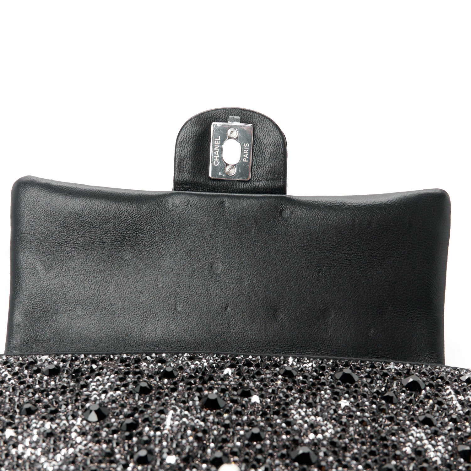Chanel Satin Diamante Lucky Symbols Evening Flap Bag Black 12 of 12