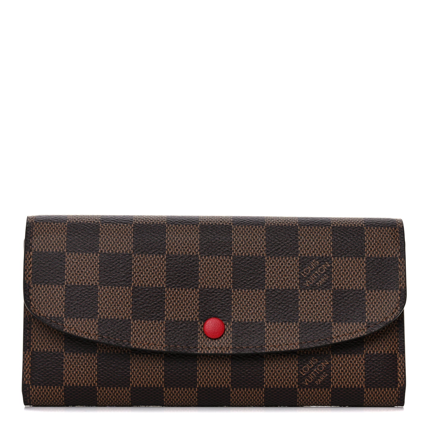 Damier Ebene Emilie Wallet Red