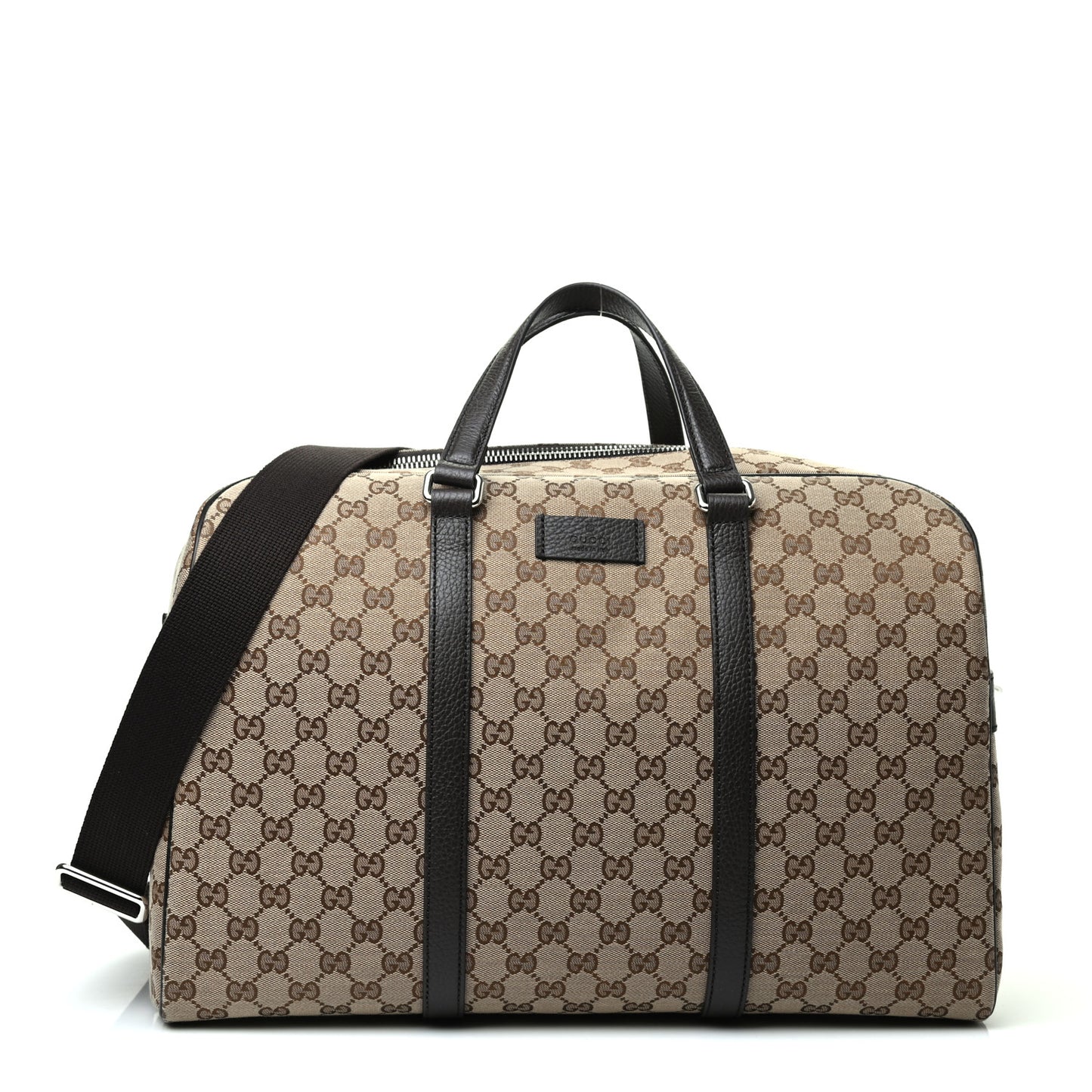 Monogram Dollar Calfskin Boston Duffle Bag Beige Ebony Testa di Moro Marrone Scuro
