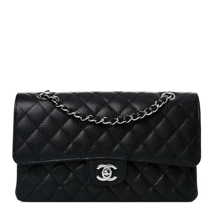 Chanel Caviar Quilted Medium Double Flap Black 1 of 9
