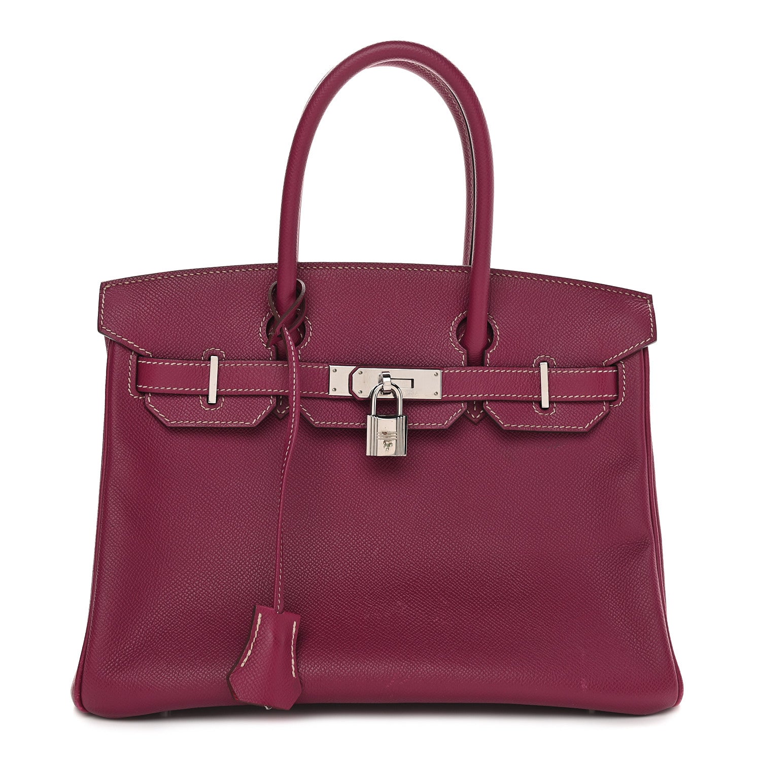 Hermes Epsom Candy Birkin 30 Tosca Rose Tyrien 1 of 12