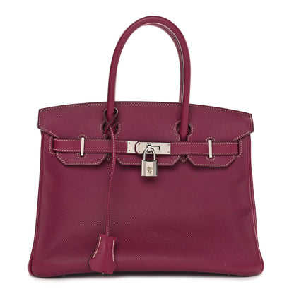 Hermes Epsom Candy Birkin 30 Tosca Rose Tyrien 1 of 12